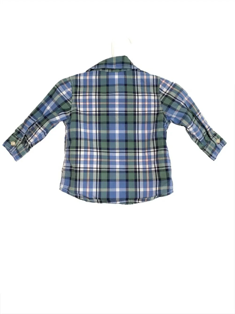 Carters Plaid Long Sleeve Shirt Size 6 Month
